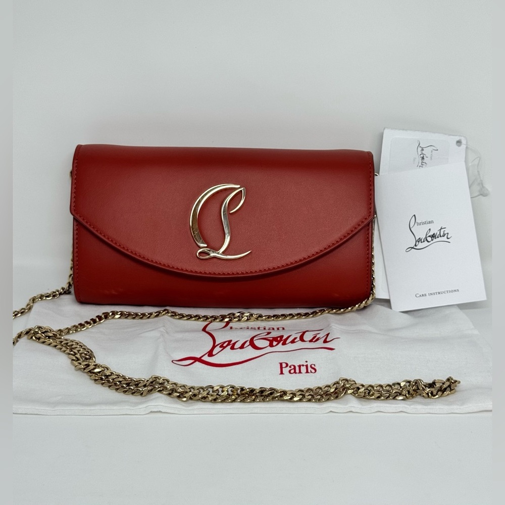 Authentic Christian Louboutin - Loubi 54 Wallet On Chain - Crossbody